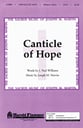 Canticle of Hope SATB choral sheet music cover